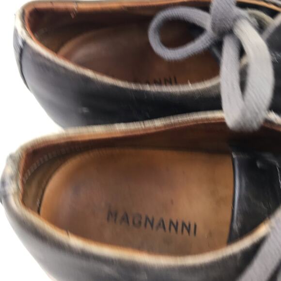 Magnanni Men's Distressed Leather Low-Top  17961 Brando Fashion Sneaker Size 8? - Picture 7 of 9